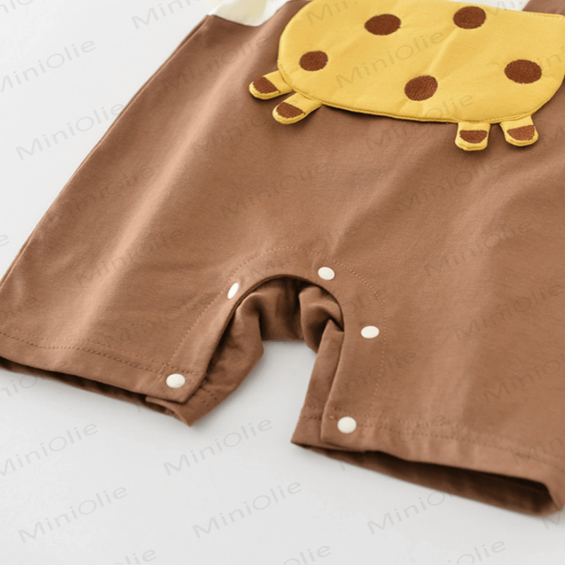 Baby Giraffe Fake Two Pieces Romper