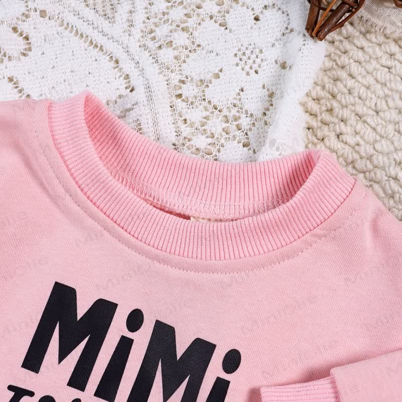 MIMI TOLD ME I COULD Baby 2-piece Pink Set