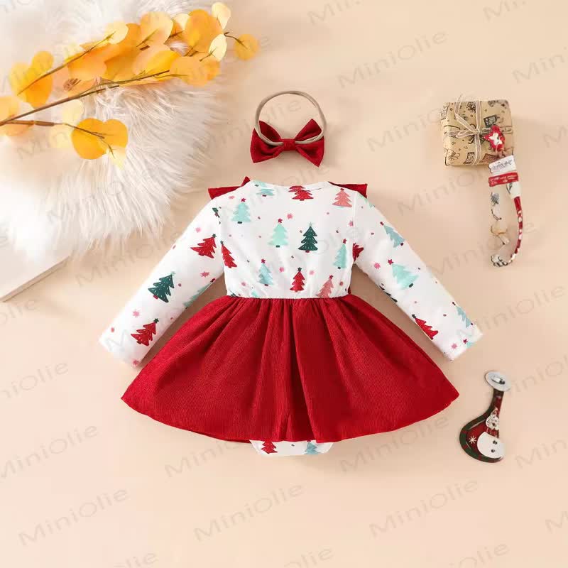 Baby Christmas Tree Fake 2pcs Bodysuit