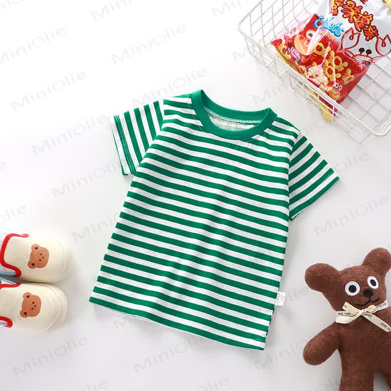 Kids Simple Striped Base Layer T-Shirt