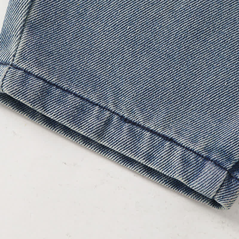 Baby Toddler Puppy Embroidered Denim Pants