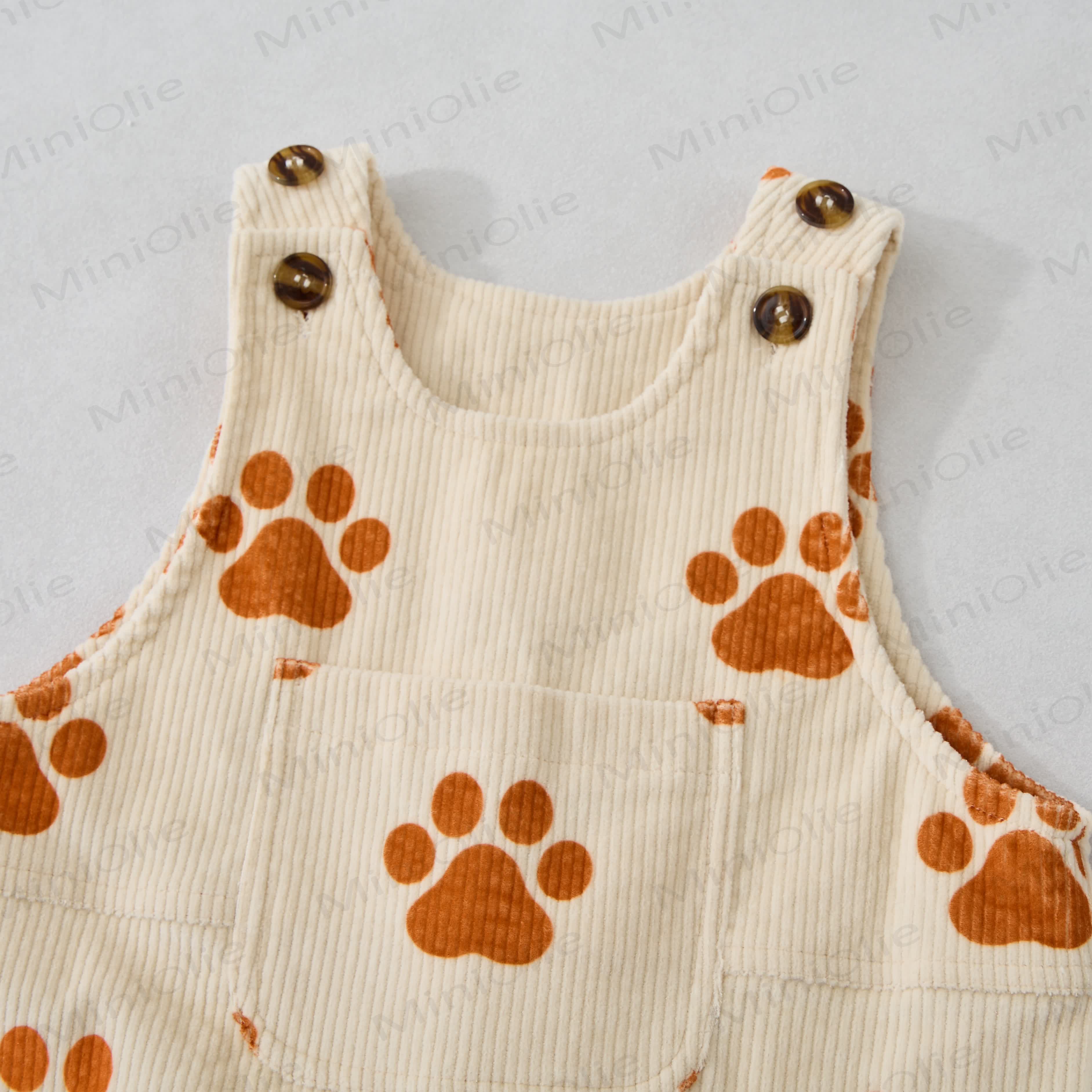 Baby Toddler Dog Paws Overalls