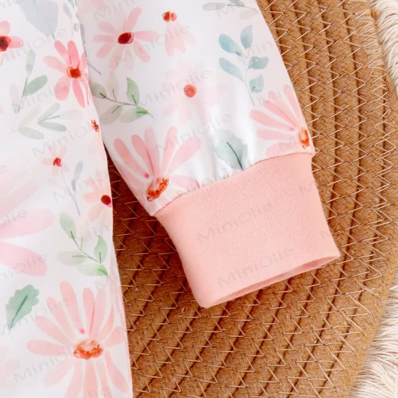 Baby Girl Flower Butterfly Romper with Headband