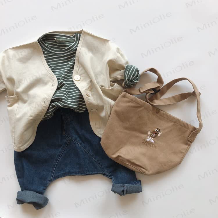 Baby Toddler Solid Color Denim Jogger Pants