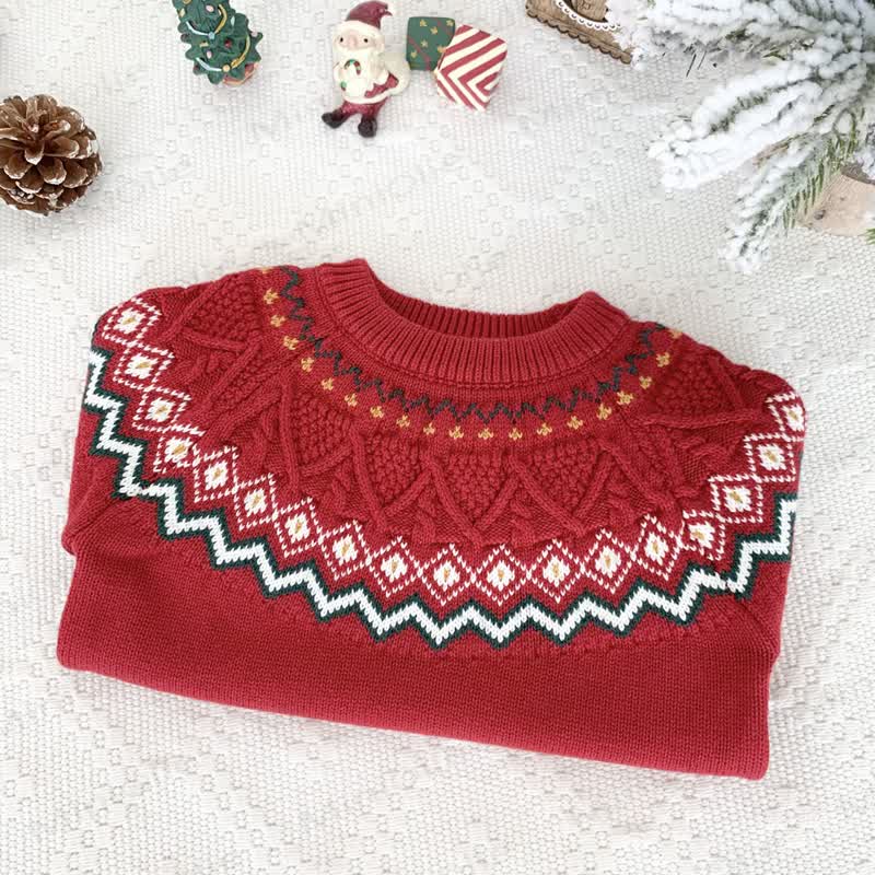 Kid Christmas Jacquard Sweater