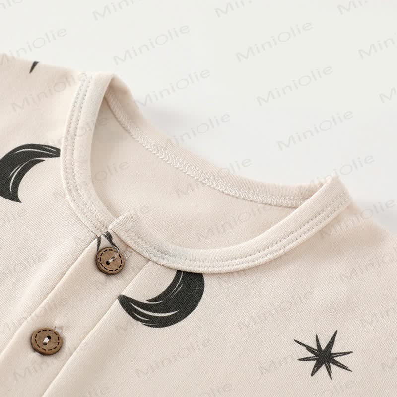 Baby Moon Dots Pajamas Romper
