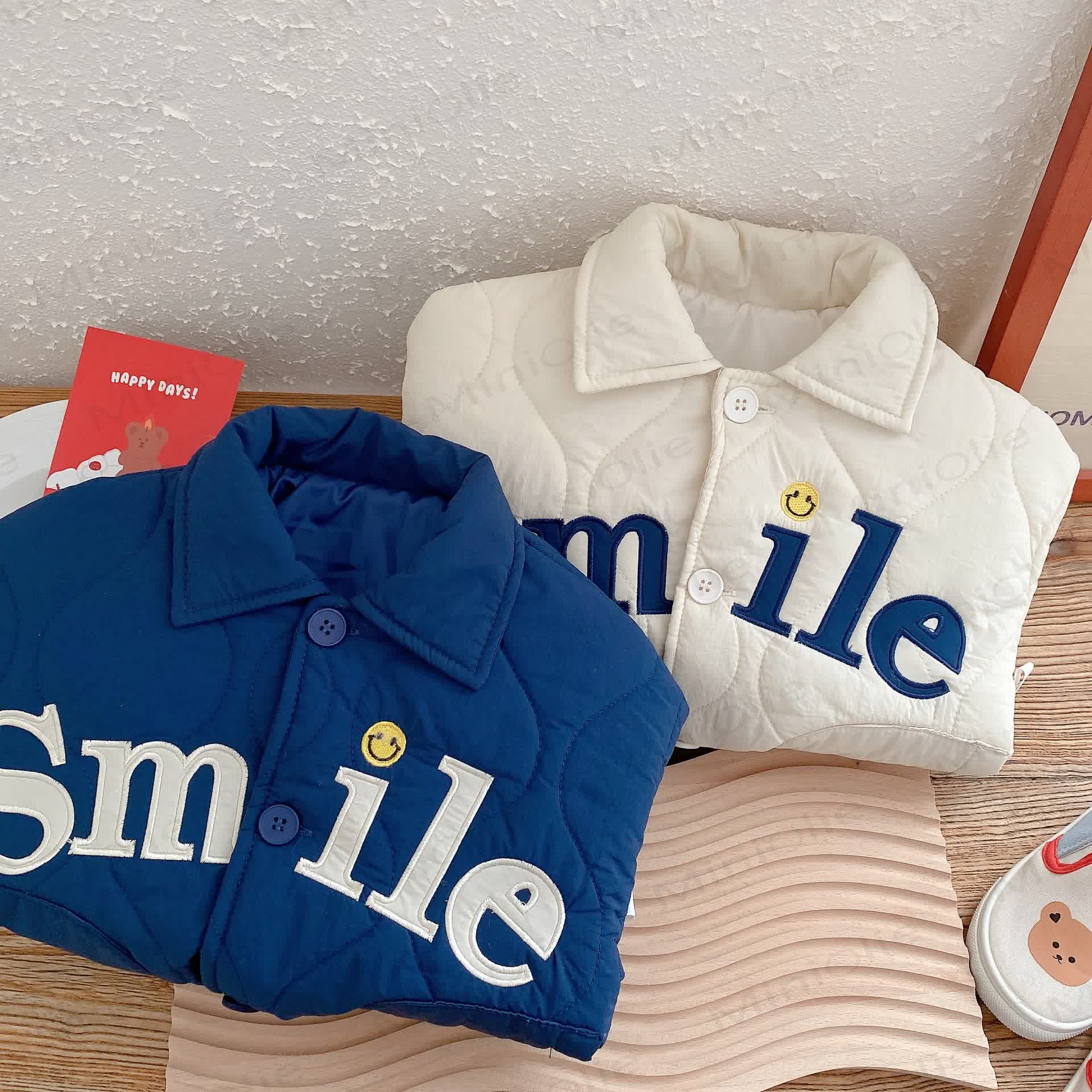 SMILE Baby Toddler Polo Quilted Coat