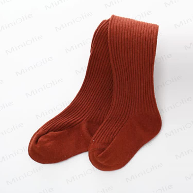 Baby Ribbed Solid Color Tights