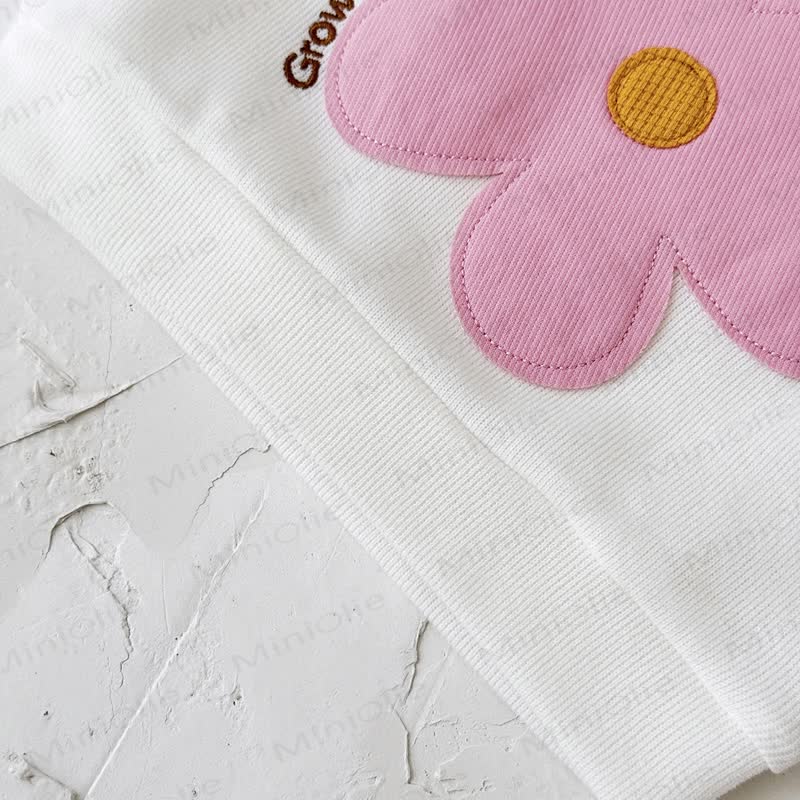 GROW&LOVE Baby Girl 2-Piece Flower Set