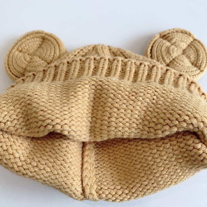 Baby Bear Ears Knitted Beanie