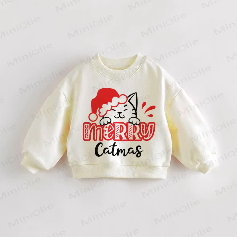 MERRY CATMAS Baby Toddler Sweatshirt