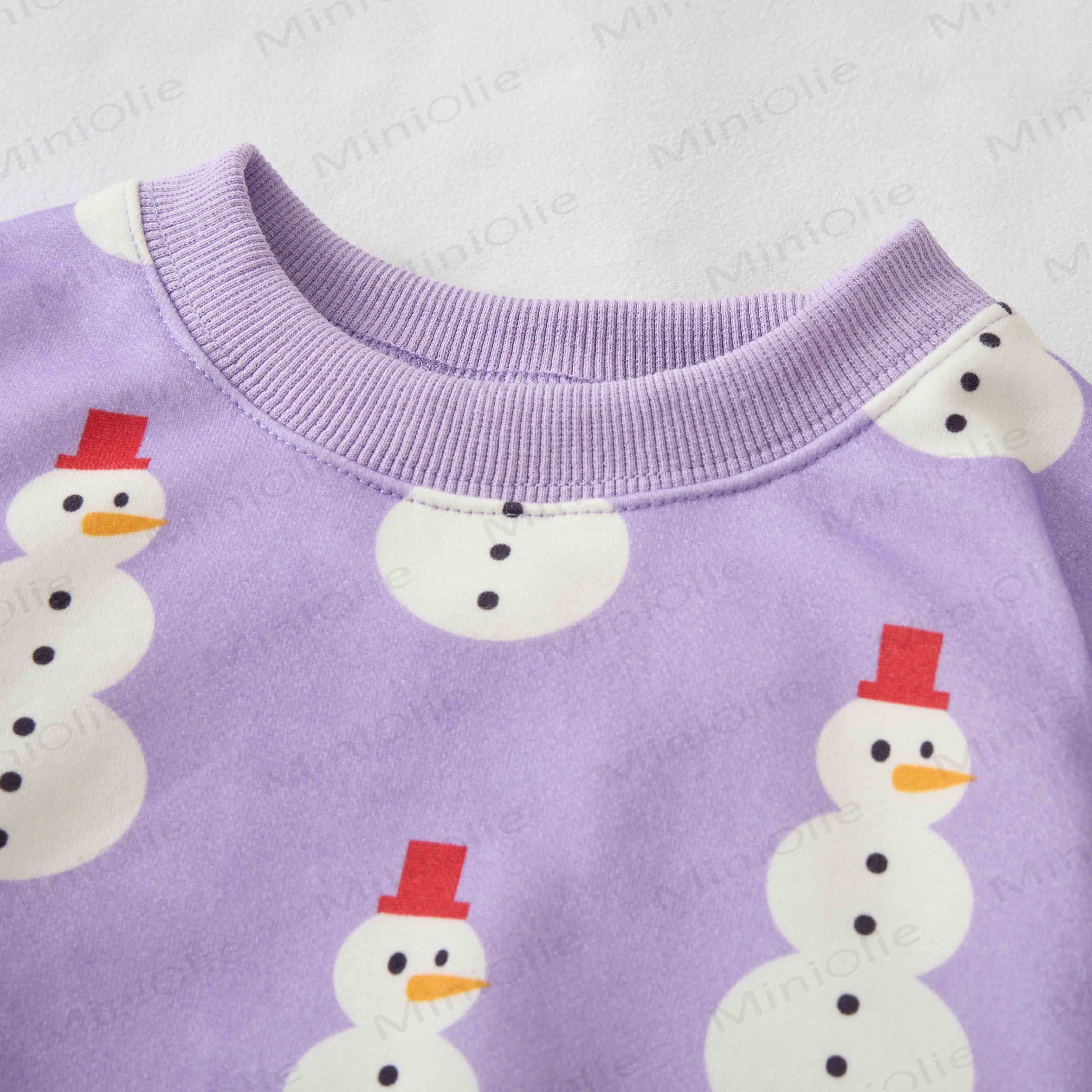 Baby Snowman 2-piece Purple Set