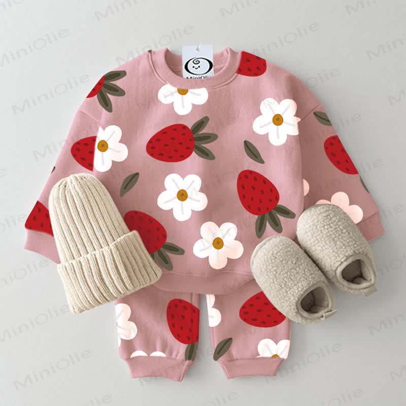 Baby Strawberry Flower 2-piece Set