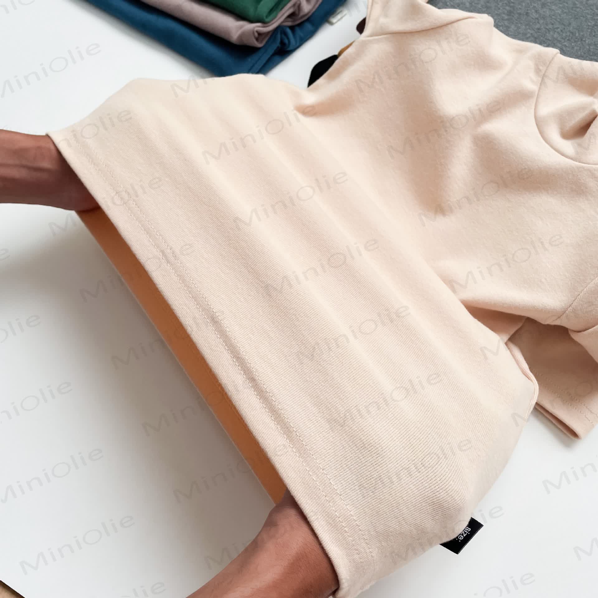 Toddler Retro Solid Color Soft T-shirt