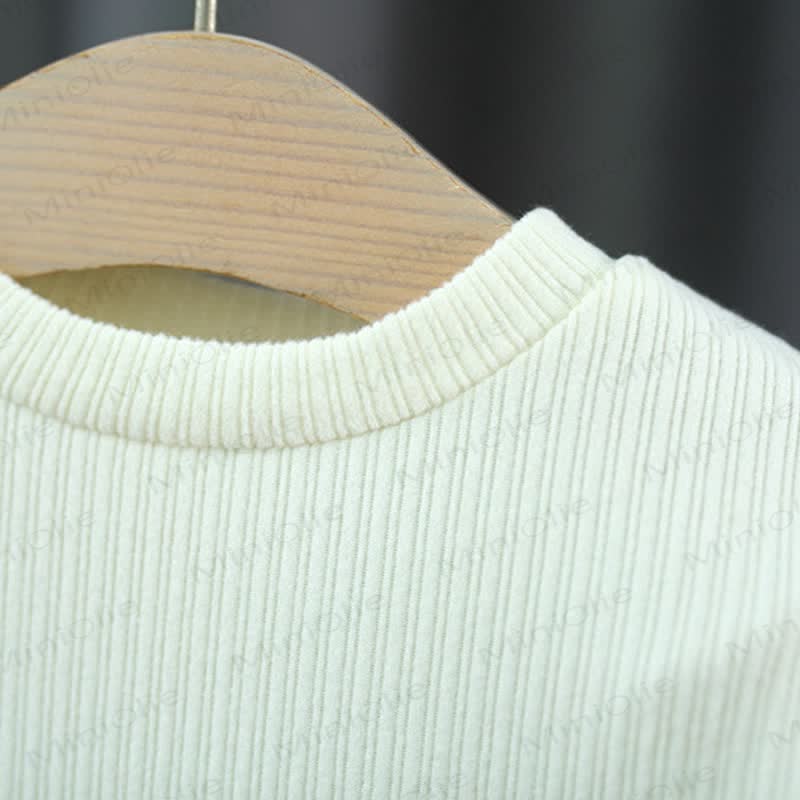 Baby Ribbed Mesh Dress and Cardigan