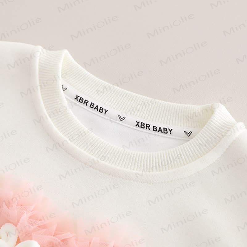 Baby Toddler Girl Love Sweater/Denim Pants 2-Piece Set