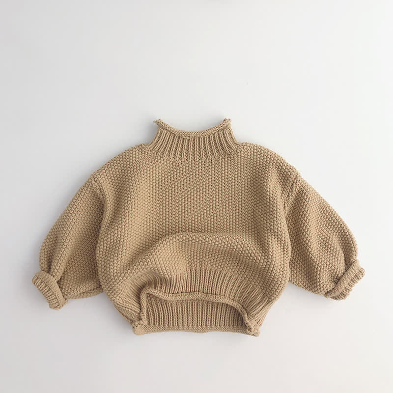 Toddler Boy Retro Turtleneck Sweater