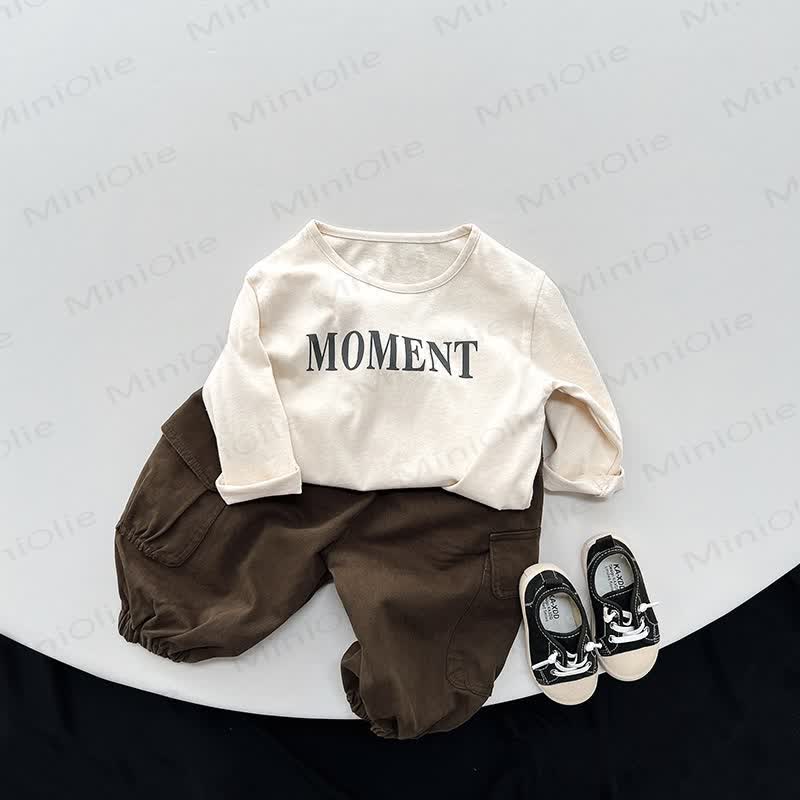 MOMENT Toddler Letter Printed T-Shirt