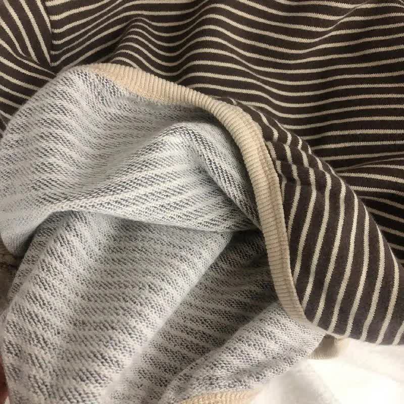 Kid Boy Striped Crew-neck Long Sleeve Top