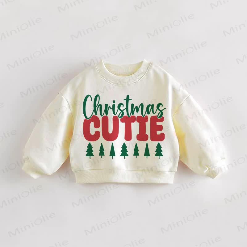 CHRISTMAS CUTIE Baby Toddler Tree Sweatshirt