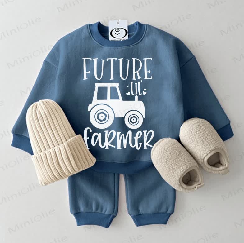 FUTURE FARMER Baby 2-piece Blue Set