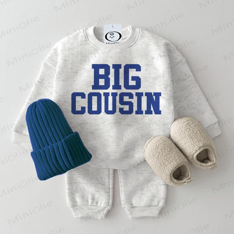 BIG COUSIN Baby 2-piece Light Grey Set