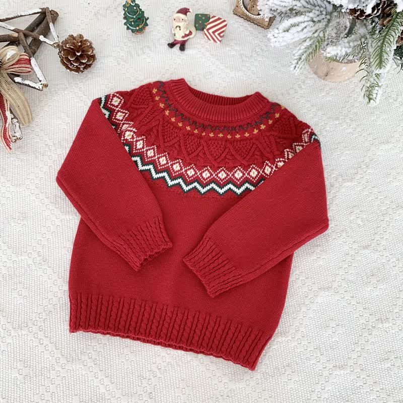 Kid Christmas Jacquard Sweater