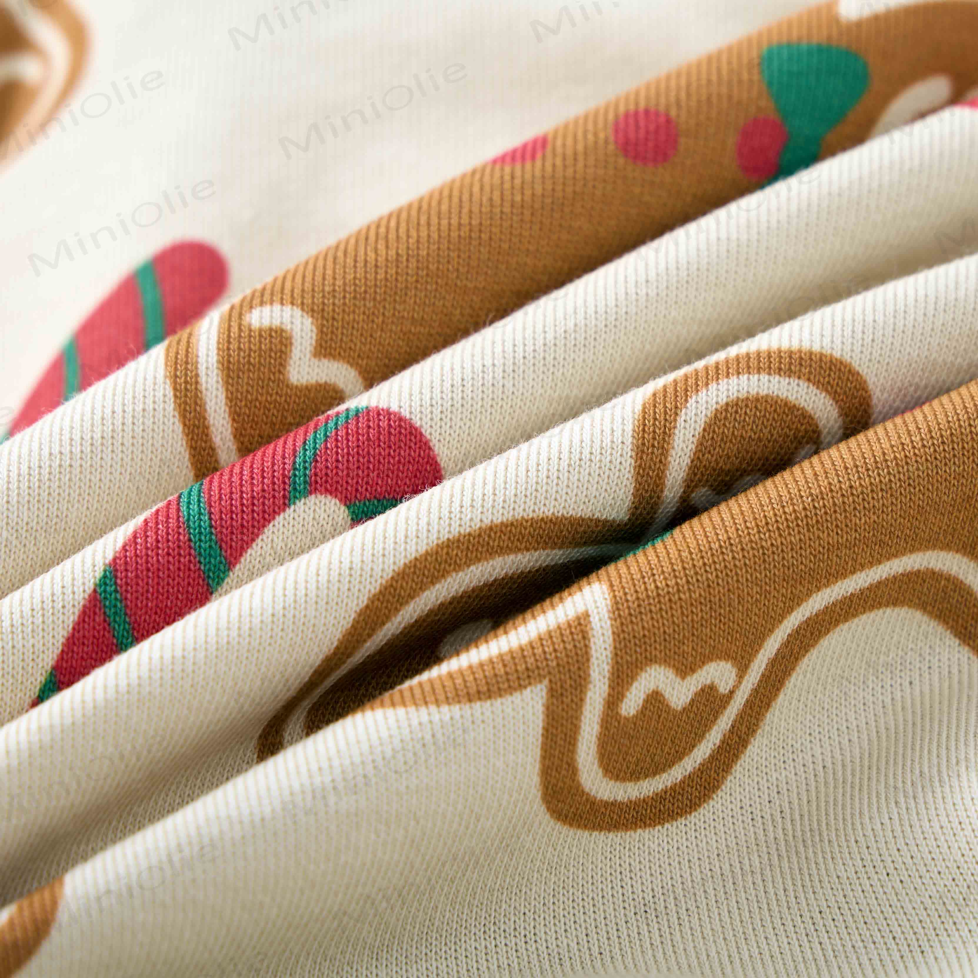 Baby Christmas Gingerbread 2-piece Beige Set