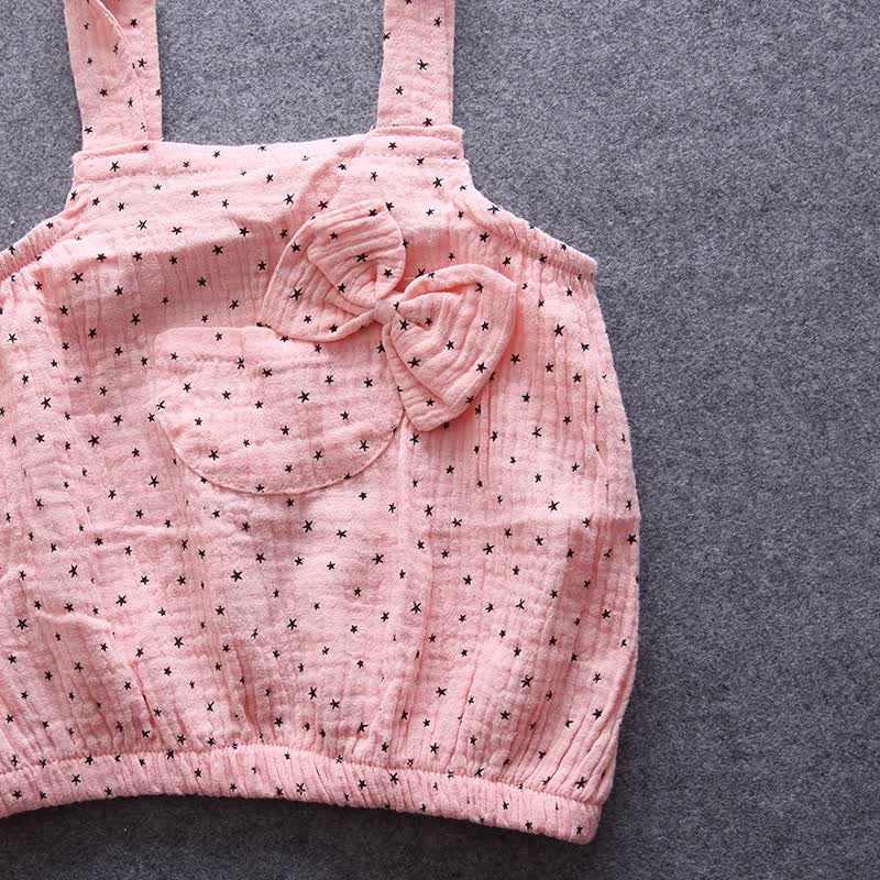 Baby White Top and Star Dress 2-piece Set