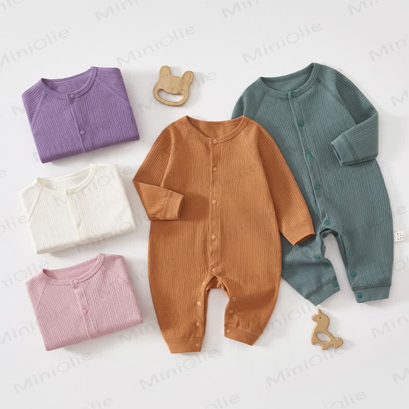Baby Solid Color Soft Romper