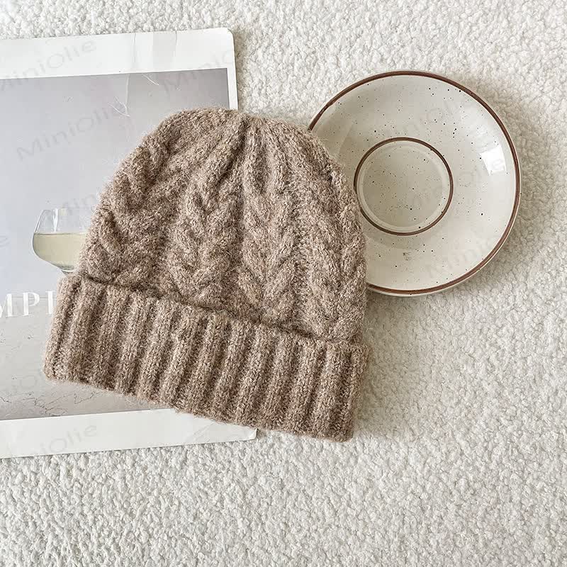 Baby Toddler Solid Color Twist Beanie