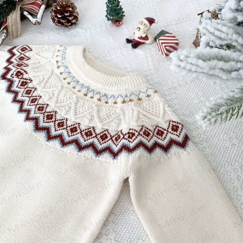 Kid Christmas Jacquard Sweater