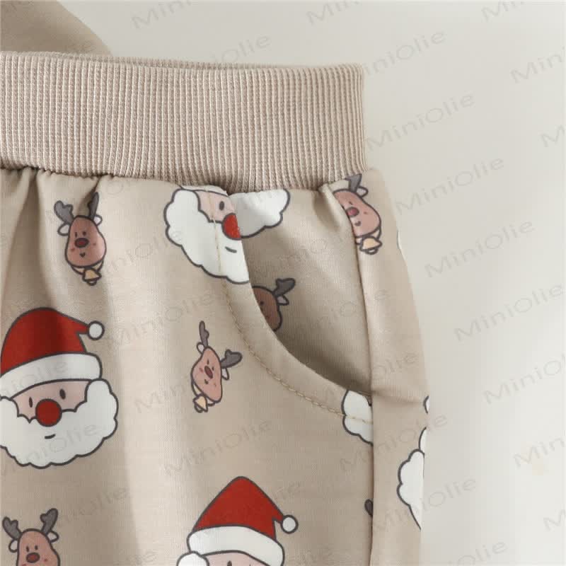 Baby Christmas Santa Claus Elk 2 Pieces Set