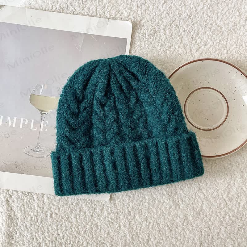 Baby Toddler Solid Color Twist Beanie