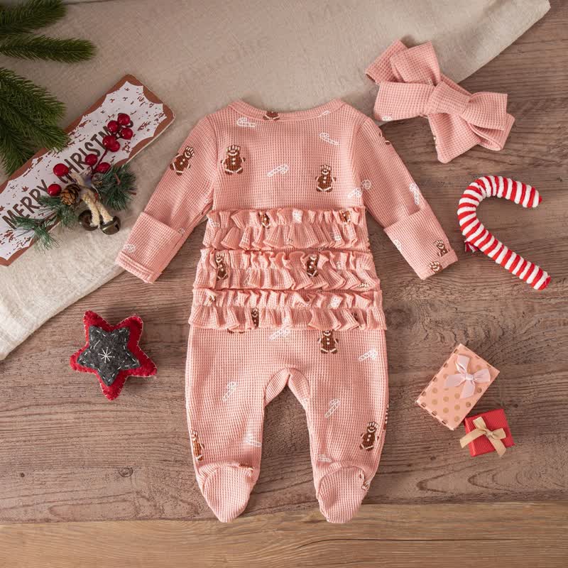 Baby Headscarf Christmas Romper