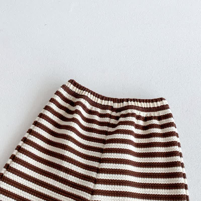 Baby 2-Piece Hooded Striped Sweatsuit Set