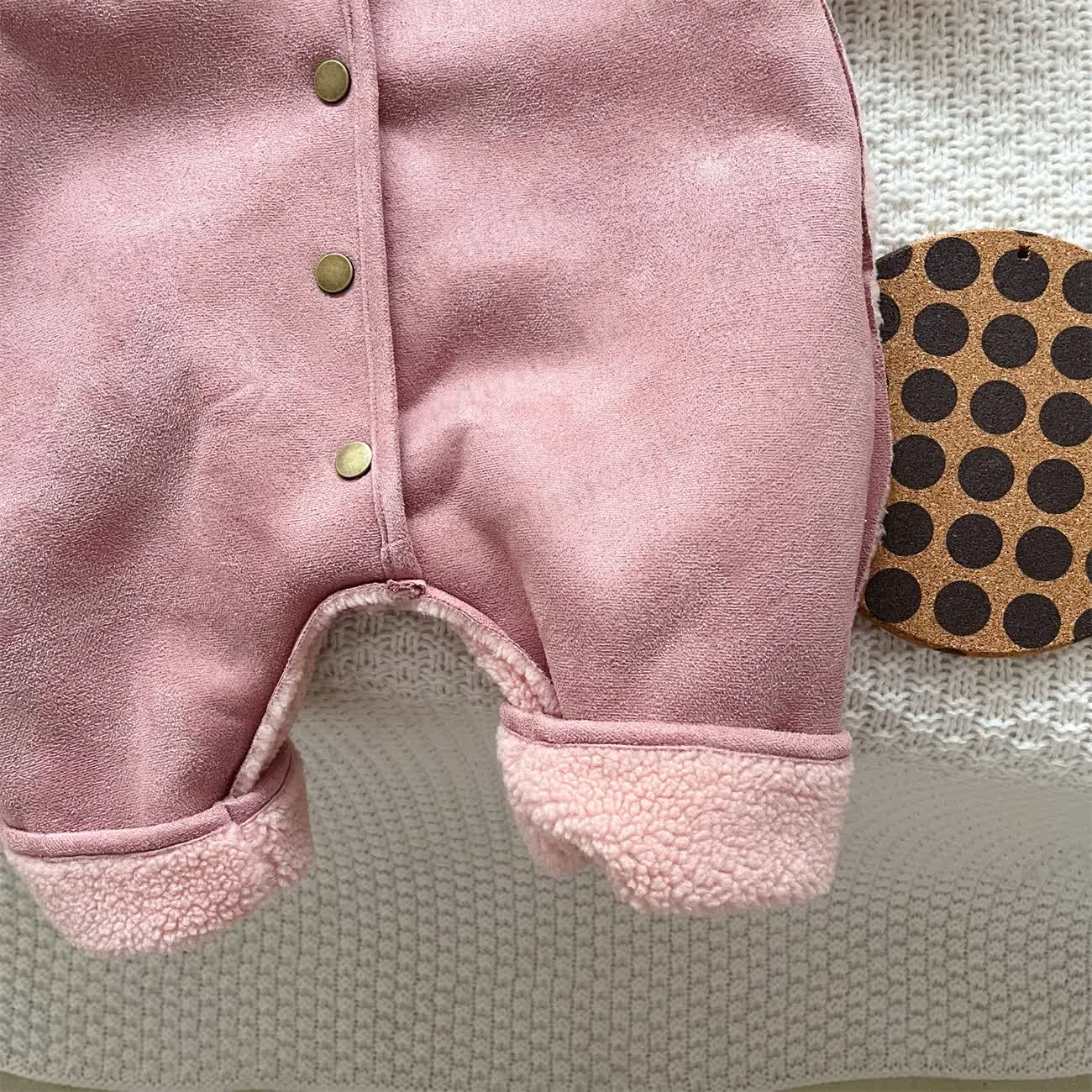 Baby Polo Reversible Fleece Romper