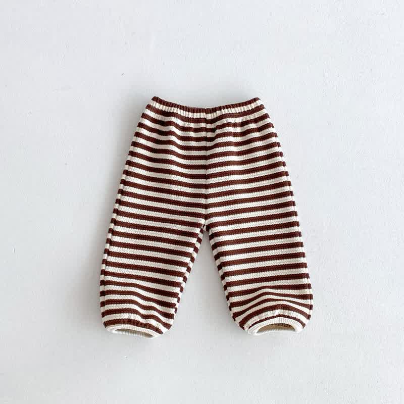Baby 2-Piece Hooded Striped Sweatsuit Set