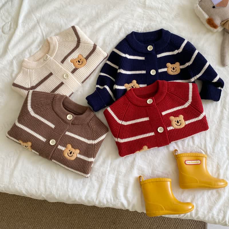 Baby Bear Striped Cardigan
