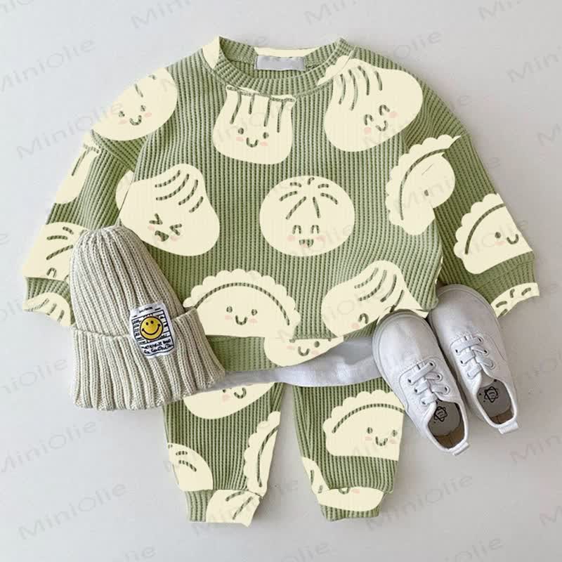 Baby Dumpling Green Waffle 2-piece Set