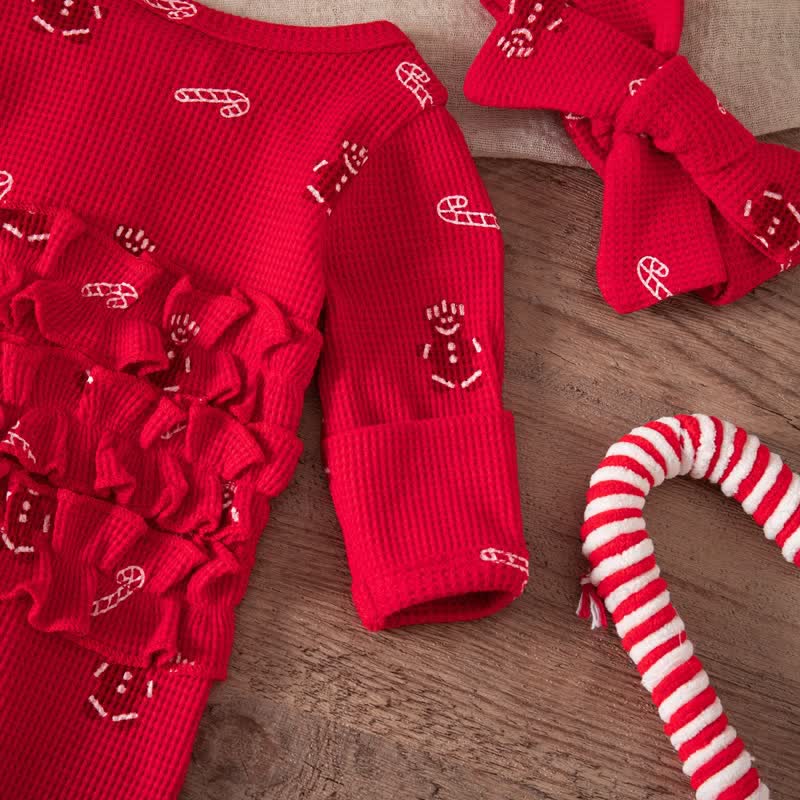 Baby Headscarf Christmas Romper