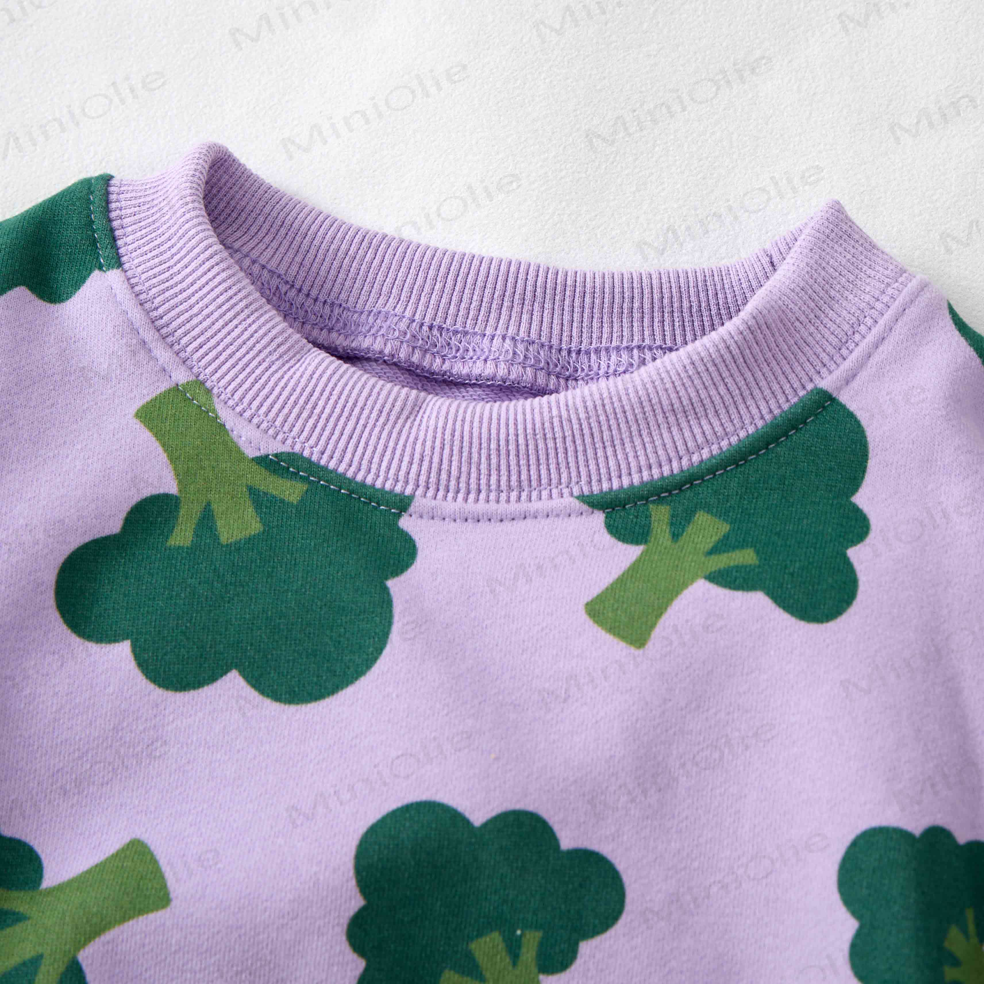Baby Broccoli 2-piece Purple Set