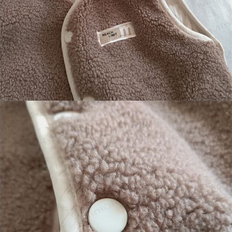 Baby Toddler Solid Color Fleece Vest Jacket