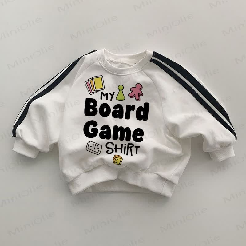MY BOARD GAME SHIRT Baby White Sweatshirt
