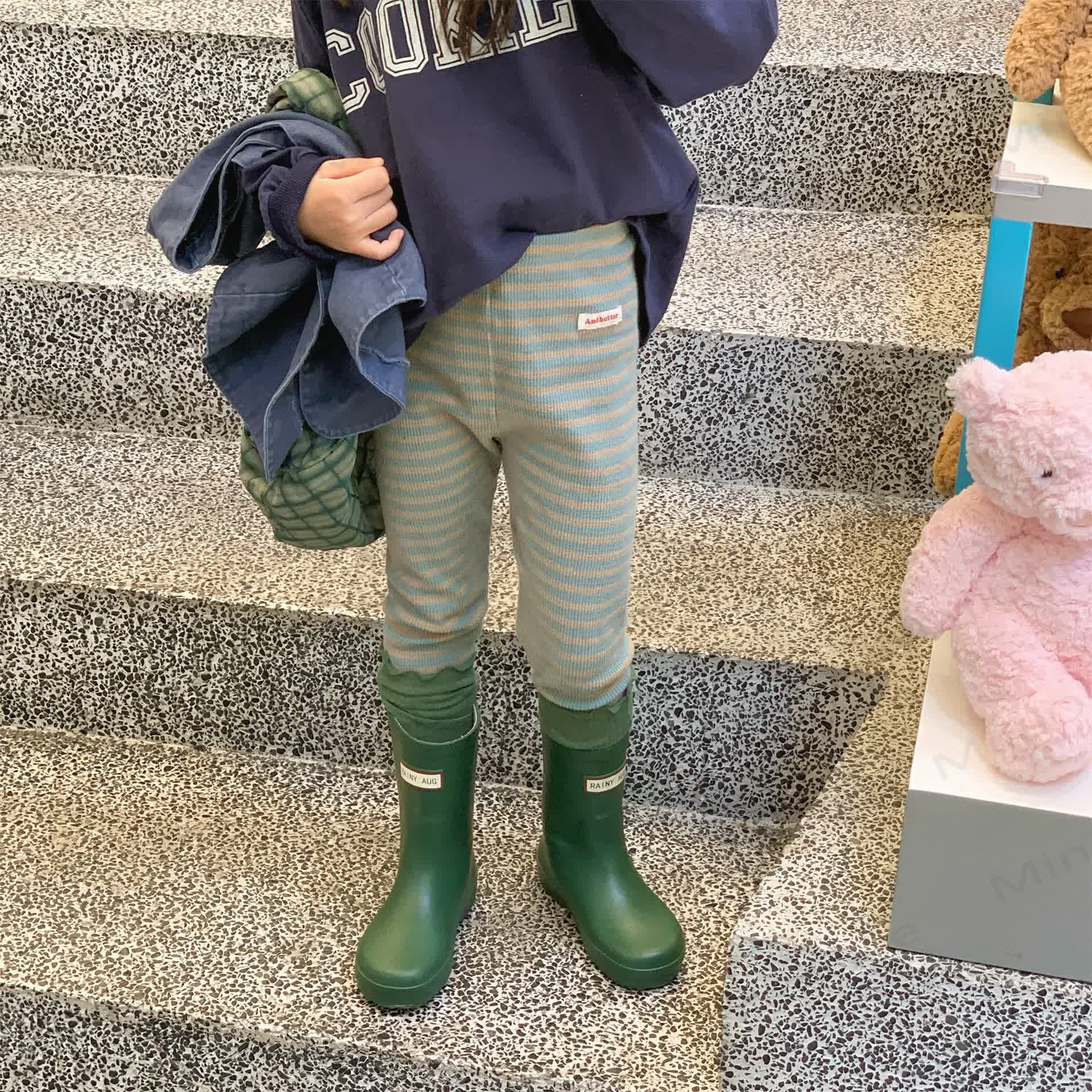 Baby Toddler Girl Striped Leggings