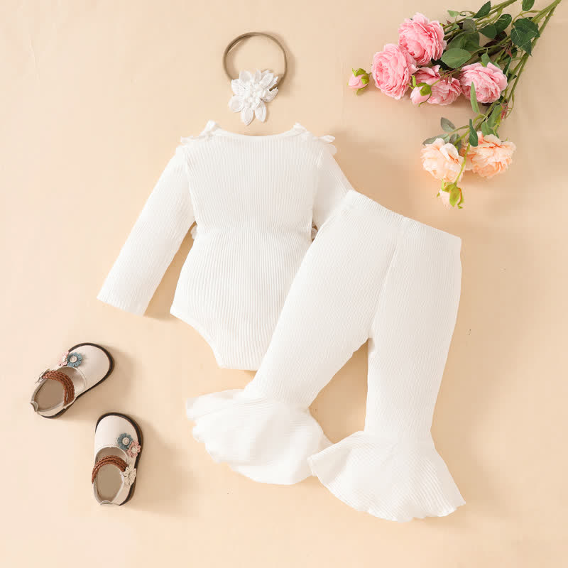 Baby 2-Piece Flower Bow Set with Headband