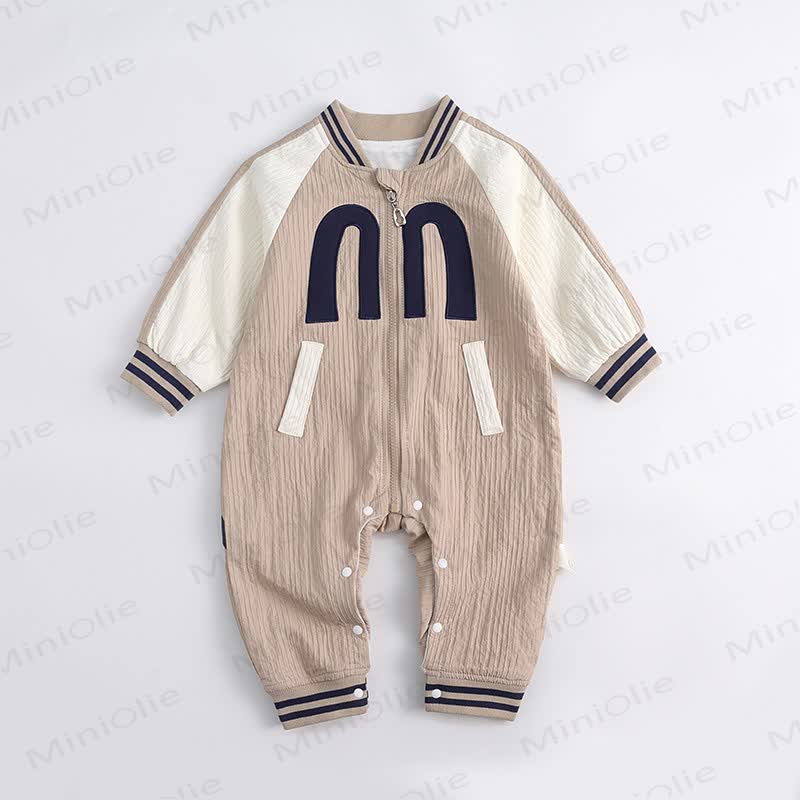 MONDAY Baby Contrast Sleeves Romper