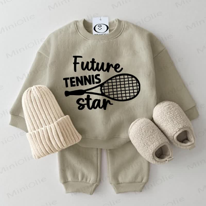 FUTURE TENNIS STAR Baby Grey Green 2-piece Set