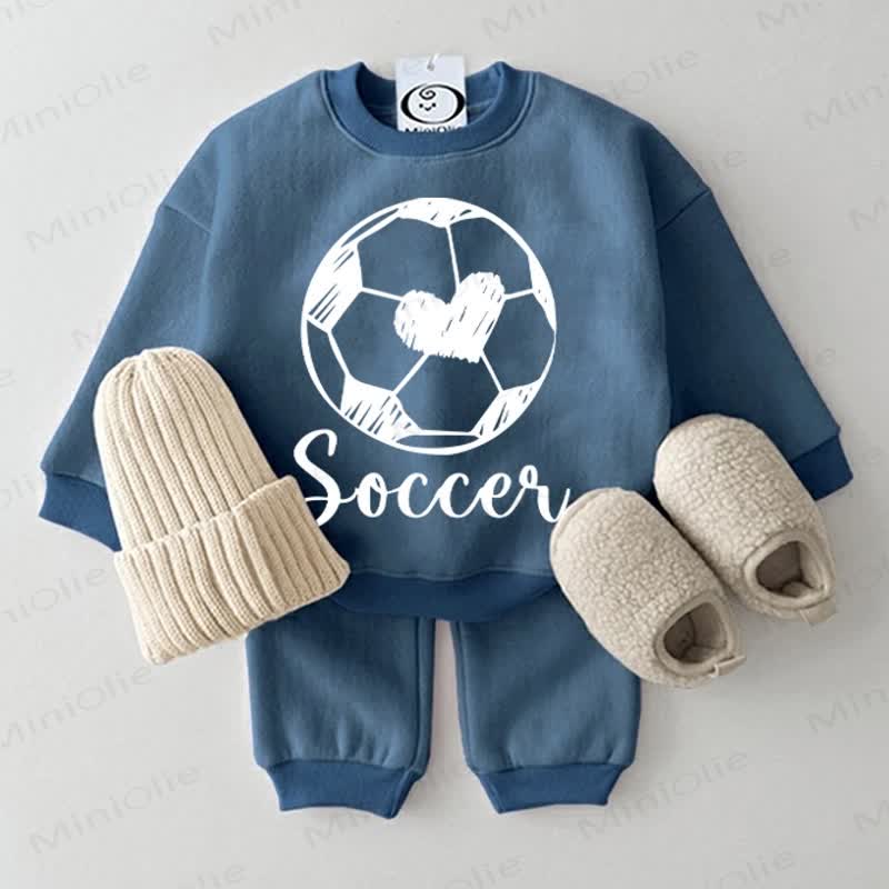 SOCCER Baby 2-piece Blue Set
