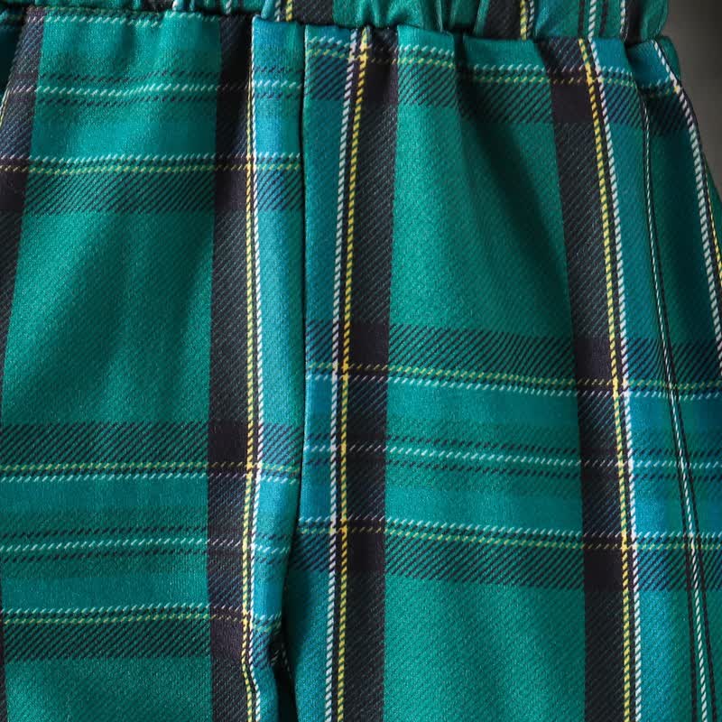 MY 1ST CHRISTMAS Baby Plaid 2-Piece Set with Hat